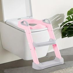TEMU 1pc Folding Potty Toilet , Potty Non , Stool For Potty Adjustable Height , & Cushion, Efficient