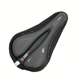 TEMU 1pc Silicone Gel Bicycle Seat Cushion Cover - Thickened, Shock-proof, Super Cover For Riding