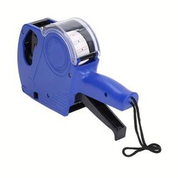 TEMU Mx-5500 Tag Attacher Gun Kit With 10 Rolls Labels And 4 Inks, Manual Pricing Gun For Office, Retail, Grocery Store - Abs Material, Uncharged, No Battery Required (blue)