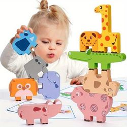 TEMU Lzoy Toys Wooden Blocks Sorting & Stacking Toys Gifts For 1 2 3 4 Year Old Year Toddlers Kids Preschool Educational Toys Fine Motor Skills Learning Games