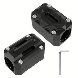 TEMU 2pcs Abs Motorcycle Engine Guard Protector, 22/25/28mm Universal Fit Crash Bar Bumper Guard Blocks For Street Motor Scooters - For Compatible