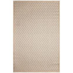 Carmel Diamonds Indoor/Outdoor Area Rug Aqua by Brylane Home in Sand (Size 6'6" X 9'4")