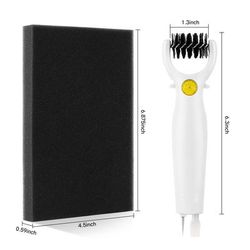 TEMU 1pc 3 In 1 Die Brush Piercer Scraper Weeding Tools, White, Abs Material, With Foam Pad, Easily Removing Paper From Dies Must-have Die Brush Tool