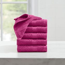 BH Studio 6-PC Wash Cloth Set by BH Studio in Raspberry