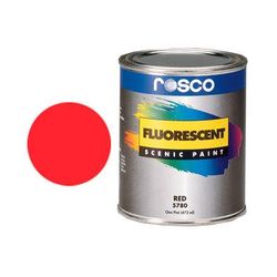 Rosco Fluorescent Paint (Red, Matte, 1 Gallon) 150057800128