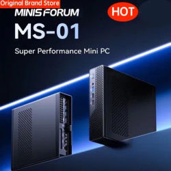 24Hrs Shipping! Minisforum MS-01 Mini PC Intel Core i5-12600H/i9-13900H,vPro Enterprise Support DDR5 5200Mhz Ethernet Gaming PC