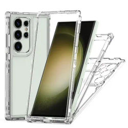 Transparent Cell Phone Case 3 in 1 For Samsung Galaxy S24 Uitra S23 FE A55 A35 A34 Drop-Proof