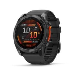 Garmin fenix 8 AMOLED 51mm GPS Watch Slate Gray with Black Silicone Band 010-02905-00