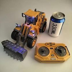 TEMU Remote Control Alloy Loader Toy Excavator, Dump Engineering Toy Car, 2. 4g 1 9 Channels Park Bestsellig , Christmas Gift