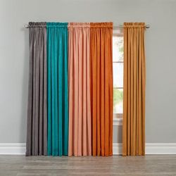 Wide Width BH Studio Velvet Rod-Pocket Panel by BH Studio in Teal (Size 50" W 84" L) Window Curtain