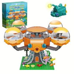 TEMU 632 Pieces Popular Animated Ocean Octopus Building Blocks Playset Fans Must Buy Building Blocks Playset Fun Room Decorations Best Gift For