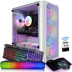 TEMU Stgaubron Gaming Diamond Desktop, Core I7 3.4 Ghz Up To 3.9 Ghz, Gtx 1660 Ti 6g Gddr6, 16g 512g Ssd, Wifi, Wireless 5.0, Rgb Fan X 6, Rgb Keyboard & Mouse, Rgb Mouse Pad, Rgb Bt Sound Bar, W10h64