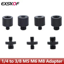 1/4 to 3/8 M5 M6 M8 Male to Female Conversion Thread Screws Tripod Screw Mount Adapter For GoPro