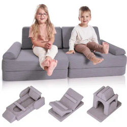 ZICOTO Modular Kids Play Couch for Fun Play Time or Comfy Lounging - The Perfect Toddler Sofa To