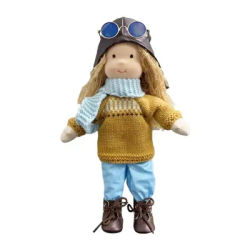 Doll Plush Toy Girl Figure Toys Small Doll Cartoon Plush Plush Doll With Clothes Odorless Doll Set