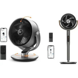 Smart Fans for Bedroom with Remote Control (DR-HAF004S) Pedestal Fan with Remote (PolyFan 513S)