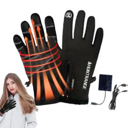 Winter Electric Gloves Multi-Function USB Heating Gloves Cold Weather Women Men Gloves With Strong