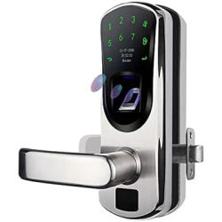 V8 Keyless Entry Smart Door Lock,Fingerprint Stainless Steel Touchscreen with Electronic Keypads