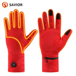 Savior Heated Electric Heating Gloves Waterproof Winter Gloves Windproof Touch Screen 3 Gears Men