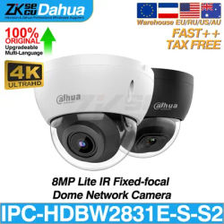 Dahua Original IPC-HDBW2831E-S-S2 8MP 4K IR Fixed-focal Dome Network POE IP Camera IR 30M SD Slot