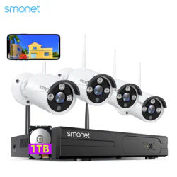 Smonet Wireless Security Camera System CCTV 3MP 5MP Surveillance Wifi IP Cameras Outdoor Waterproof