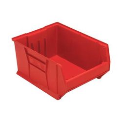 Quantum Food Service QUS955 RD Hulk Stack Shelf Container - 23 7/8" x 18 1/4", Red