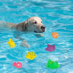 Cat Pool Toy Play Water Puppy Dog Cat Bath Pool Tub Toys Starfish Octopus Summer Cool Pet Cleaning