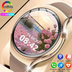 Per HUAWEI Xiaomi 2024 New Smart Watch Women Mini Watch AMOLED NFC GPS Heart Rate Clock BT Call IP68