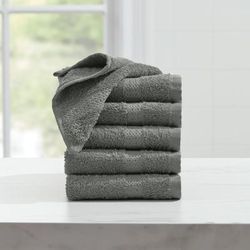 BH Studio 6-PC Wash Cloth Set by BH Studio in Charcoal