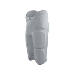 Augusta Sportswear AG9601 Youth Gridiron Integrated Football Pant in Silver Grey size Small | Polyester 9601