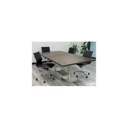 8' x 4' Solid Hardwood Conference Table w/ Steel Disc Bases - See Add-On Sections Below
