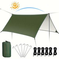 TEMU Lightweight Portable Tarp, 3 M For Hammock, Multifunctional Outdoor Camping Traveling Awning Backpacking Tarp Shelter Cover