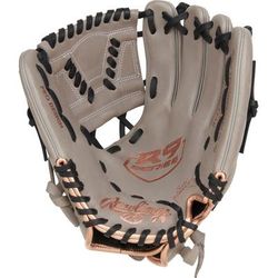 Rawlings R9 Contour Series 11.5" Fastpitch Softball Glove - Right Hand Throw - Gray Gray