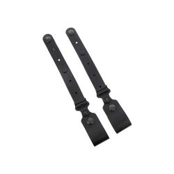 Galco Horizontal Shoulder System Tie Down Set 2.0 Full Grain Leather Ambidextrous Hand Black MC2TDB