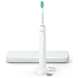 Philips 3100 series Sonicare Spazzolino Elettrico Sonico Bianco, con c