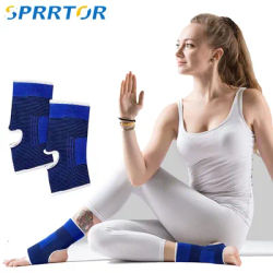 1 Pair Professional Elastic Knitted Ankle Support Band Ankle Brace for Ankle Sprain Sports Protects Shoes Ankle Therapy