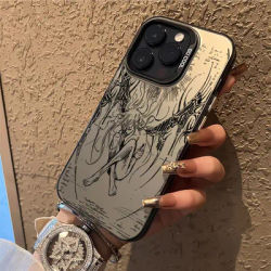 Luxury Black Angel Death Demon Case for Samsung Galaxy S24 S23 S22 S21 S20 Note20 Ultra Plus FE M31