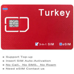 Turkey Prepaid Data Sim / eSIM Card；Turkey Travel 5G / 4G Internet Sim Card；Travel Abroad Data Card For Turkey；