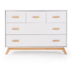 dadada Soho 5-Drawer Dresser - White / Natural