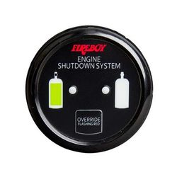 Fireboy-Xintex Deluxe Helm Display w/Gauge Body LED & Color Graphics f/Engine Shutdown System - Black Bezel Display DU-RBH-20-R