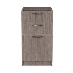 Alera VA532822GY Valencia Series Full Pedestal File, Left/Right, 3-Drawers: Box/Box/File, Legal/Letter, Gray, 15.63" x 20.5" x 28.5" ALEVA532822GY