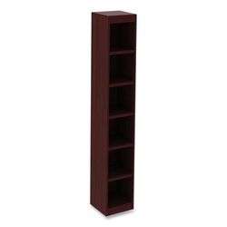 Alera VA67212MY Alera Valencia Series Narrow Profile Bookcase, Six-Shelf, 11.81w x 11.81d x 71.73h, Mahogany ALEVA67212MY