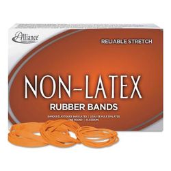 Alliance Rubber 37546 Non-Latex Rubber Bands, Size 54 (Assorted), 0.04" Gauge, Orange, 1 lb Box - 1 Lb Box ALL37546