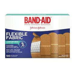 Band Aid 4444 Flexible Fabric Adhesive Bandages, 1" x 3", 100/Box - Box of 100 JOJ4444