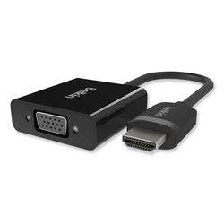 Belkin F2CD058 HDMI to VGA + 3.5mm Audio Adapter, M/F, 1080p, 5", Black BLKF2CD058