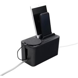 Bluelounge BLUCBM1BL02 Cable Box Mini Station, Black, 1 Pack