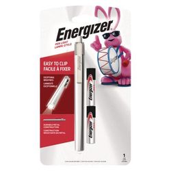 Energizer PLED23AEH Aluminum Pen LED Flashlight, 2 AAA, Black EVEPLED23AEH
