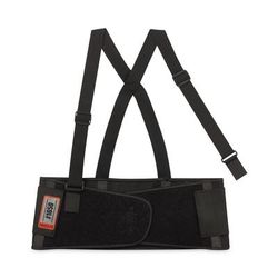 Ergodyne 11091 ProFlex 1650 Economy Elastic Back Support Brace, X-Small, 20" to 25" Waist, Black, Ships in 1-3 Business Days