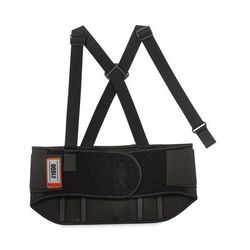 Ergodyne 11106 ProFlex 1600 Standard Elastic Back Support Brace, 2X-Large, 42" to 46" Waist, Black, Ships in 1-3 Business Days EGO11106