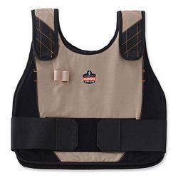 Ergodyne 12203 Chill-Its 6225 Premium FR Phase Change Cooling Vest, Modacrylic Cotton, Small/Medium, Khaki, Ships in 1-3 Business Days